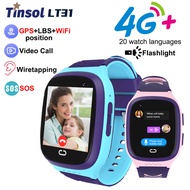 LT31 E 4G สมาร์ทวอท์ชเด็ก GPS โทรผ่าน Wi-Fi IP67กล้องนาฬิกาอัจฉริยะสำหรับเด็กติดตามตำแหน่งนาฬิกาโทรศัพท์