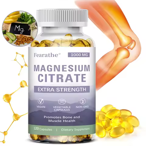 Magnesium Citrate 1000 Mg-Dietary Supplement To Promote Muscle Relaxation, Support Nervous System, B