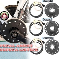 PEDAL ASSIST SEPEDA LISTRIK 5 / 8 / 12 MAGNET SENSOR PAS ELEKTRIK BIKE UNIVERSAL PIRINGAN HITAM ALAT