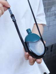 lemaire風格隨行酒壺包頭層牛皮酒壺包戶外隨身酒壺穿搭神器配飾