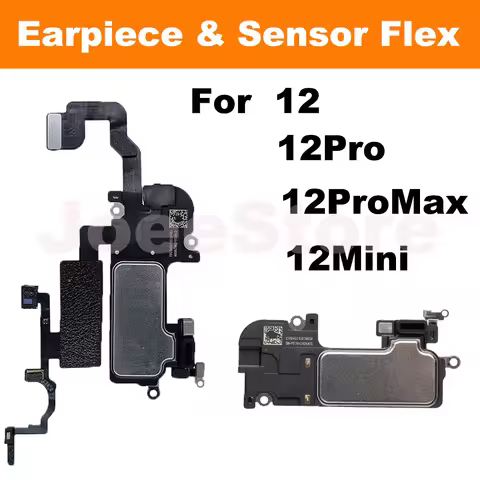 Earpiece For iPhone 12 12Pro 12ProMax 12Mini Ear Speaker With Proximity Sensor Flex Cable Top Small 