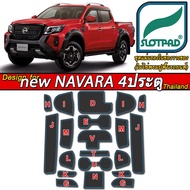 SLOTPAD Navara 4-Door Hole Pad New Look Thai Car Model Rubber Coaster Pro2X pro4X Accessories