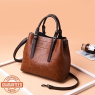 FB1 ⭐READY STOCK/POST TODAY ⭐Fashion Handbags Sling Bag Leather Sensation Ladies Bag Hand Bag Women 