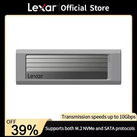 Lexar E350 M.2 SSD Enclosure NVMe/SATA Dual Protocol Type-C All Aluminium Mobile Hard Drive Case 10G