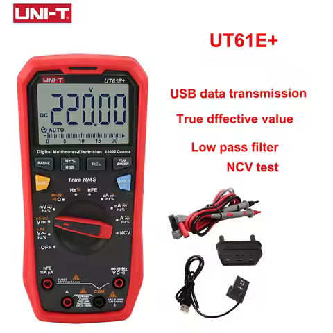 UNI-T UT61E Plus UT61B UT61D Digital Multimeter True RMS 1000V Handheld Professional Tester Voltmete