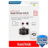 Flash Disk Flashdisk SanDisk  OTG 16GB USB 3.0 Ultra Dual USB Drive Flashdisk OTG Micro USB Flashdis