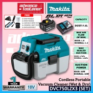 MAKITA DVC750LZ / DVC750LZX1 /DVC750LZX3 18V Cordless Portable Vacuum Cleaner (Wet & Dry)