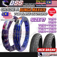Tayar Motor Bunga Maxxis 3D Diamond MURAH Tyre Tubeless 14 17 60/90 70/90 80/90 Mix Brand LC135 Y15