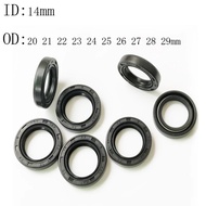 4 5PCS 14X20X4 14X21X4 14X22X4 14X23X6 14X24X5 14X25X7 14X27X9MM NBR Shaft Skeleton Oil Seal TC Nitr