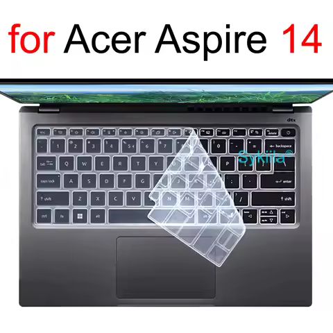 Keyboard Cover for Acer Aspire 14 Lite Go Spin A14 ASP14 AG14 1 3 5 Vero A114 A314 A514 AV14 32P Sil