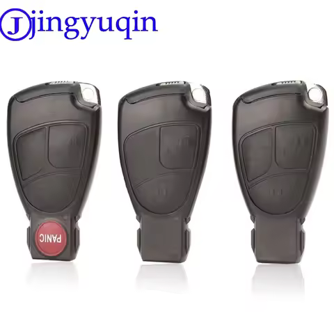 jingyuqin Replacements 2/3/4 Buttons Remote Car Key Fob Case Cover Shell For Mercedes Benz B C E ML 