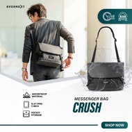 Evernext - Men's Waterproof Messenger Bag, Men's Waterproof Sling Bag, Men's Crush Sling Bag