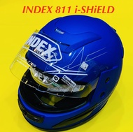 หมวกกันน็อค index 811 ไอชิลค์ Size : L (แผ่น2ชั้น) สีน้ำเงินด้าน : INDEX