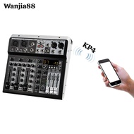 mixer mini bluetoot Profesional Audio Mixer KP4  Sound System  4 Channel With Bluetooth DJ Audio Sou