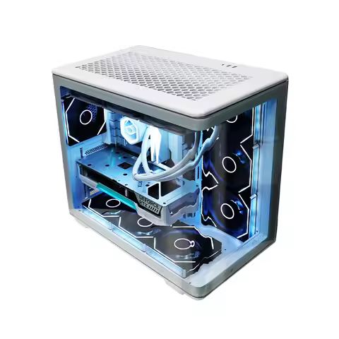 Cooler Master ATX Computer Case Integrated curved glass sea view room chassis For 360 water cooling
