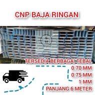 Kanal C Baja Ringan C75 Tebal 0.75mm Panjang 6 Meter