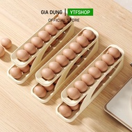 Self-rolling egg tray, smart refrigerator egg tray, 2-layer self-rolling egg box of 15 eggs