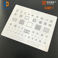 0.12mm Amaoe SAM11 BGA Stencil Reballing for Snapdragon 710 For Samsung Exynos 7904 SDM710 J720/A305/G8870/G887/A40S/A8S
