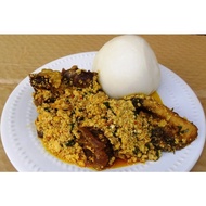 nigerian  fufu and egusi soup 0149572187