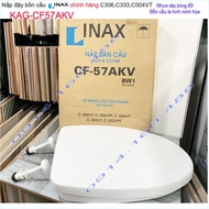 Nắp đậy bồn cầu LInax chính hãng KAG-CF57AKV nắp cho bàn cầu LInax C306VT-C504VT KHÔNG rơi êm