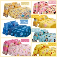 FOUNTAIN​ : Bedsheet + Comforter​(Full Set)​ Stripe Pattern Pattern​ TSUM TSUM​TSUM TSUM​