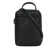 【LONGCHAMP】Le Pliage Xtra XS 小牛皮拉鍊迷你手提/斜背二用包(黑色)/ 平行輸入
