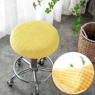 1PCS Round Chair Cover elastic solid color bar stool beauty salon stool protective cover Home Chair cover Home Textile Supplies