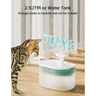 2L Cat Water Fountain Automatic Filtration USB Electric Silent Pet Water Fountain Bowl Recirculating Filtered Water Fountain