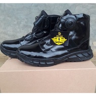sepatu pdl pendek tali putar kulit