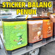 STICKER AIR BALANG PENUH KELILING BALANG TAHAN LASAK