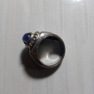 Cincin batu akik blue safir Star 6 original Bangkok