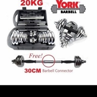 Barbell Dumbell Barbell 20Kg Speeds Barbell + Stainless Steel Joint Pole Set