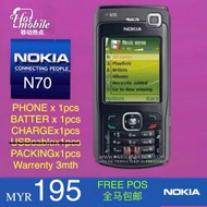 Original NOKIA N70 2nd Renew.Set Telefon 原装诺基亚 N70 二手翻新手机、