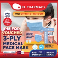 [KID SKY BLUE 3PLY] MEDIPRO SURGITECH PREMIUM 3PLY MEDICAL KIDS 3PLY FACE MASK [READY STOCK IN KL]