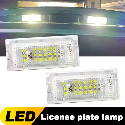 2pcs 12V LED Number License Plate Light Lamp No Error White CANBUS for BMW E46 4D 5D(98-05) Touring 