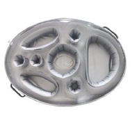 Swimming Pool Drink Holder Inflatable PVC 8/9 Holes with Handle Portable Floating Cup Snacks Fruits
