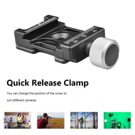 Aluminum Screw Knob Clamp Mini Quick Release Plate Clamp for Arca Swiss Plate Tripod Head Monohead