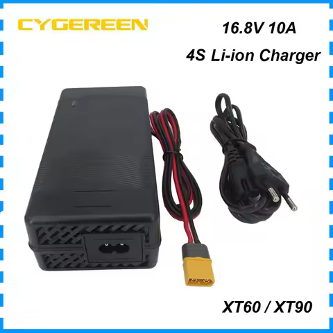 14.4V 14.8V 10A 4S Lithium Battery Fast Charger 16.8V XT60 Connector Li ion Solar System RV Bateria 