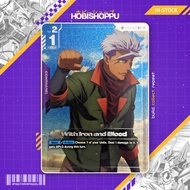 ST05-013 With Iron and Blood C+ English Ver. (Print Error: Retained Obstruction) | GUNDAM CARD GAME