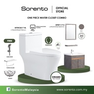 SORENTO ONE PIECE Water Closet combo with toilet basin cabinet set kabinet tandas stainless steel ri