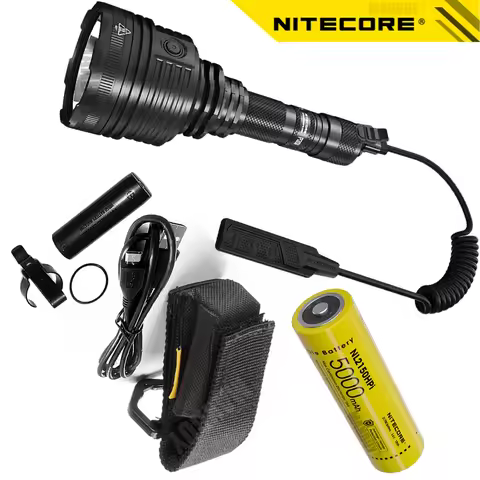 Genuine Nitecore P30i Flashlight Aluminum Alloy Waterproof Search Torch +5000mAh 21700 Rechargeable 