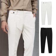 Men's Pants Slimfit Bag Cover Ponte Elastic Fabric Thick Stretch - Dustin fashion office with bigsiz