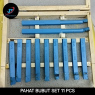 Pahat Gagang Bubut 10x10mm Set 11pcs Pisau Pahat Bubut Besi Set