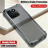 Phone Case for Huawei Honor X7C 4G 5G ALT-NX1 LX2 Slim Translucent Soft Silicone Jelly Case with Fou