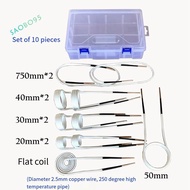 Heater Coil Set Copper Heater Coil Set High Quality High-Frequency Induction Heating Accessories Equ