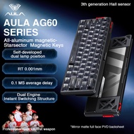 AULA AG60 Gaming Mechanical Keyboard 0.001mm RT 8K Hz Dual-Engine Wired Aluminum Magnetic Keyboard W