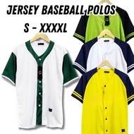 Plain Baseball Jersey for Men and Women, dryfit Material, SML 2XL 3XL 5XL - Plain Baseball Jersey - 