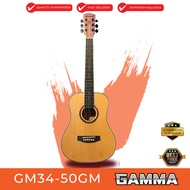 GAMMA 34 inch ( 1/2 ) Acoustic Travel Guitar / Mini Guitar ( GM34-50 / GM34 50 )