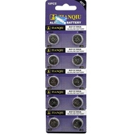 10PCS AG12 L1142 LR43 301 386 1.5V Lithium Batteries Environmental Protection Button Battery for Wat