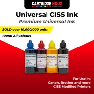 Premium Refill Ink 100ml HP Canon Brother Epson Universal CISS Ink 100ml Inkjet Printer Ink 678 680 682 60 61 67 703 704